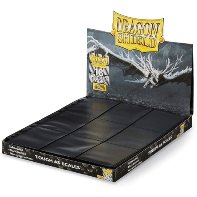 Dragon Shield - 18-Pocket Binder Pages Sideloading 50pk - Non Glare
