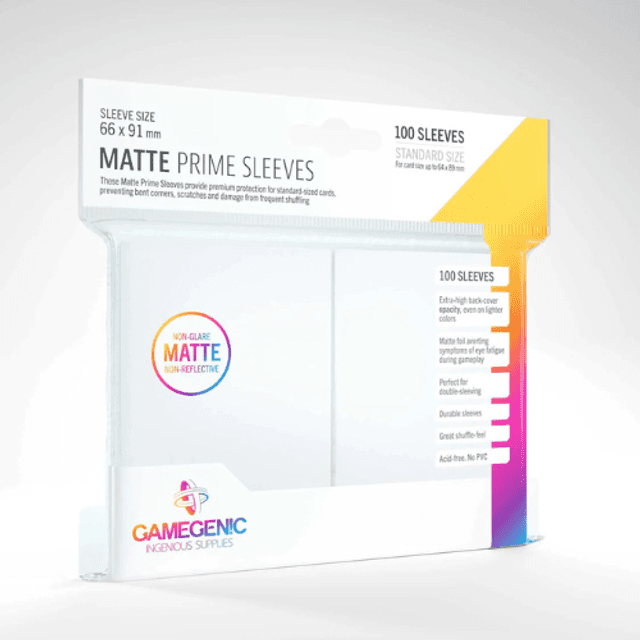 Gamegenic Matte Prime Sleeves - White
