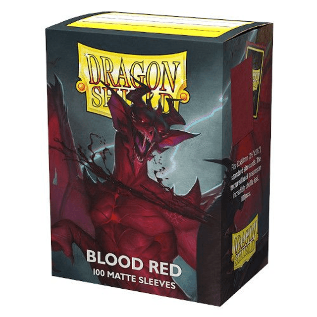 Dragon Shield - Matte Standard Size Sleeves 100pk - Blood Red