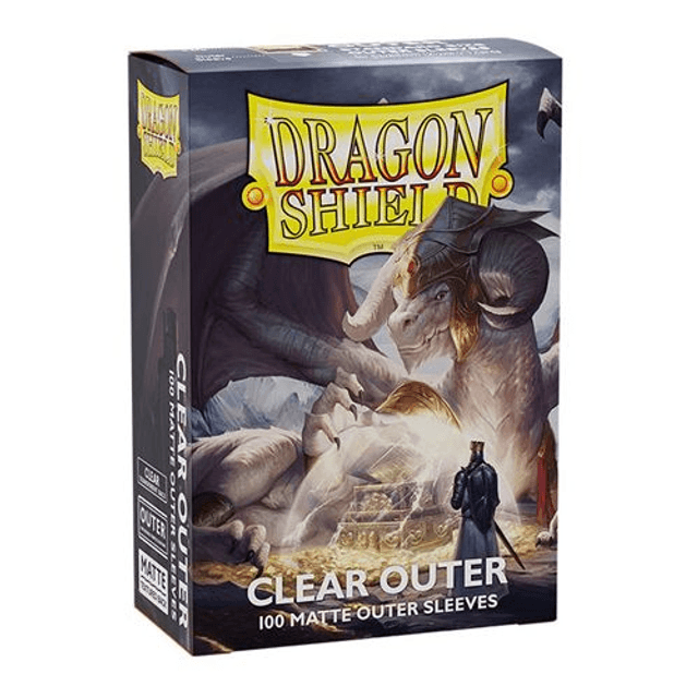 Dragon Shield - Standard Size Outer Sleeves 100pk - Matte Clear