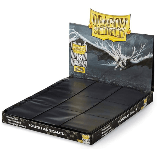 Dragon Shield - 18-Pocket Binder Pages Sideloading 50pk - Non Glare